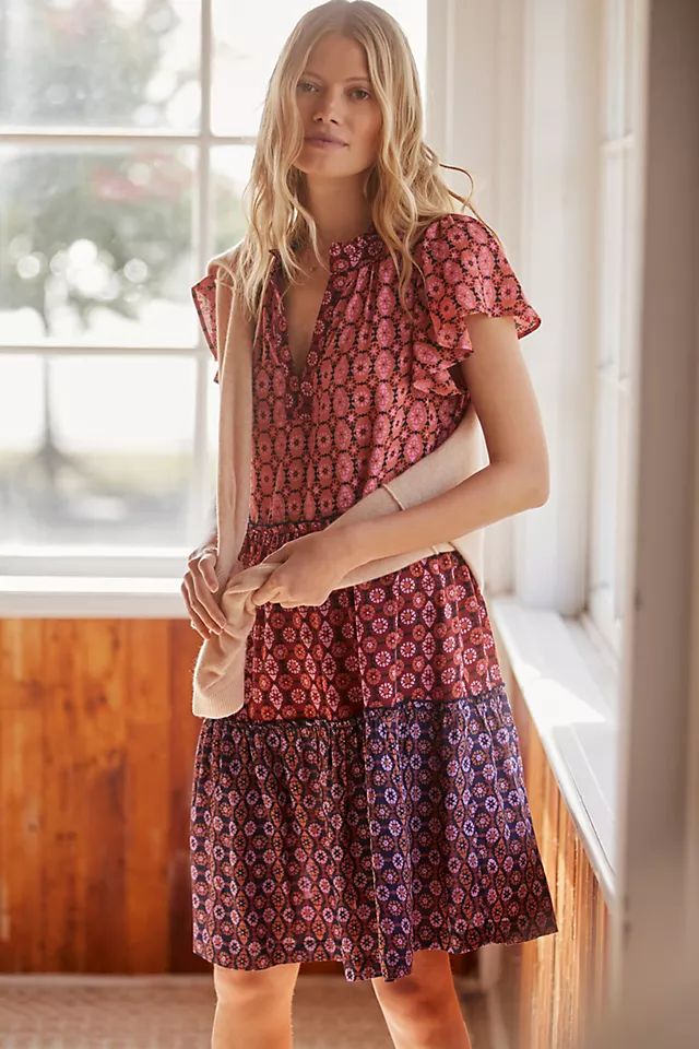Penrose Tiered Tunic Dress | Anthropologie (US)