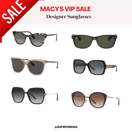 Designer sunglasses sale at Macy's. 


#LTKstyletip #LTKbeauty #LTKsalealert