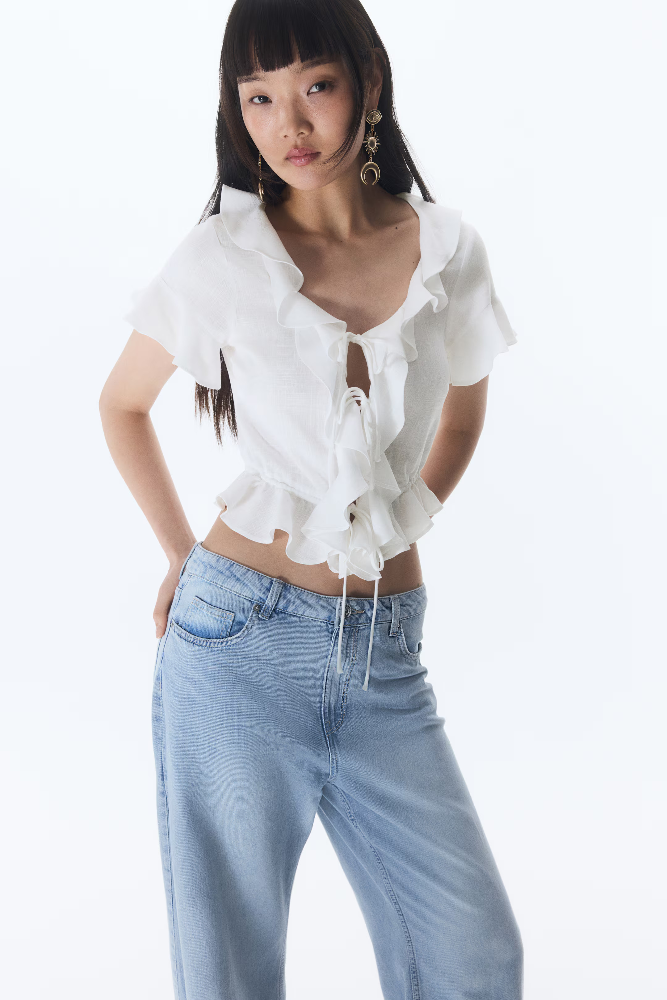 Volantbluse | H&M (DE, AT, CH, NL, FI)