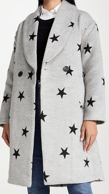 Star Print Cocoon Coat | Shopbop