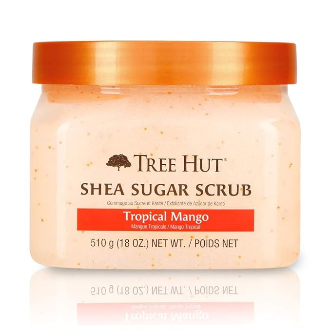 Tree Hut Shea Sugar Scrub Tropical Mango, 18oz, Ultra Hydrating and Exfoliating Scrub for Nourish... | Amazon (US)