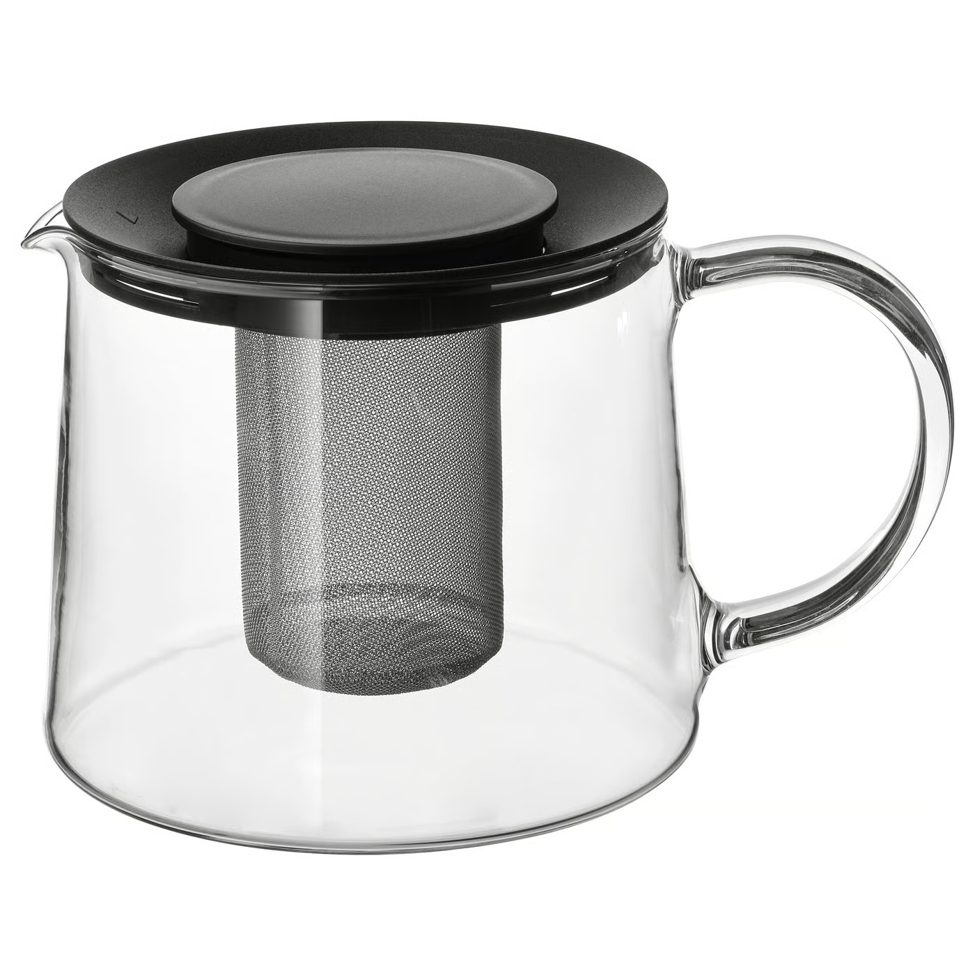 RIKLIG Teapot, glass, 1.6 qt | IKEA US
