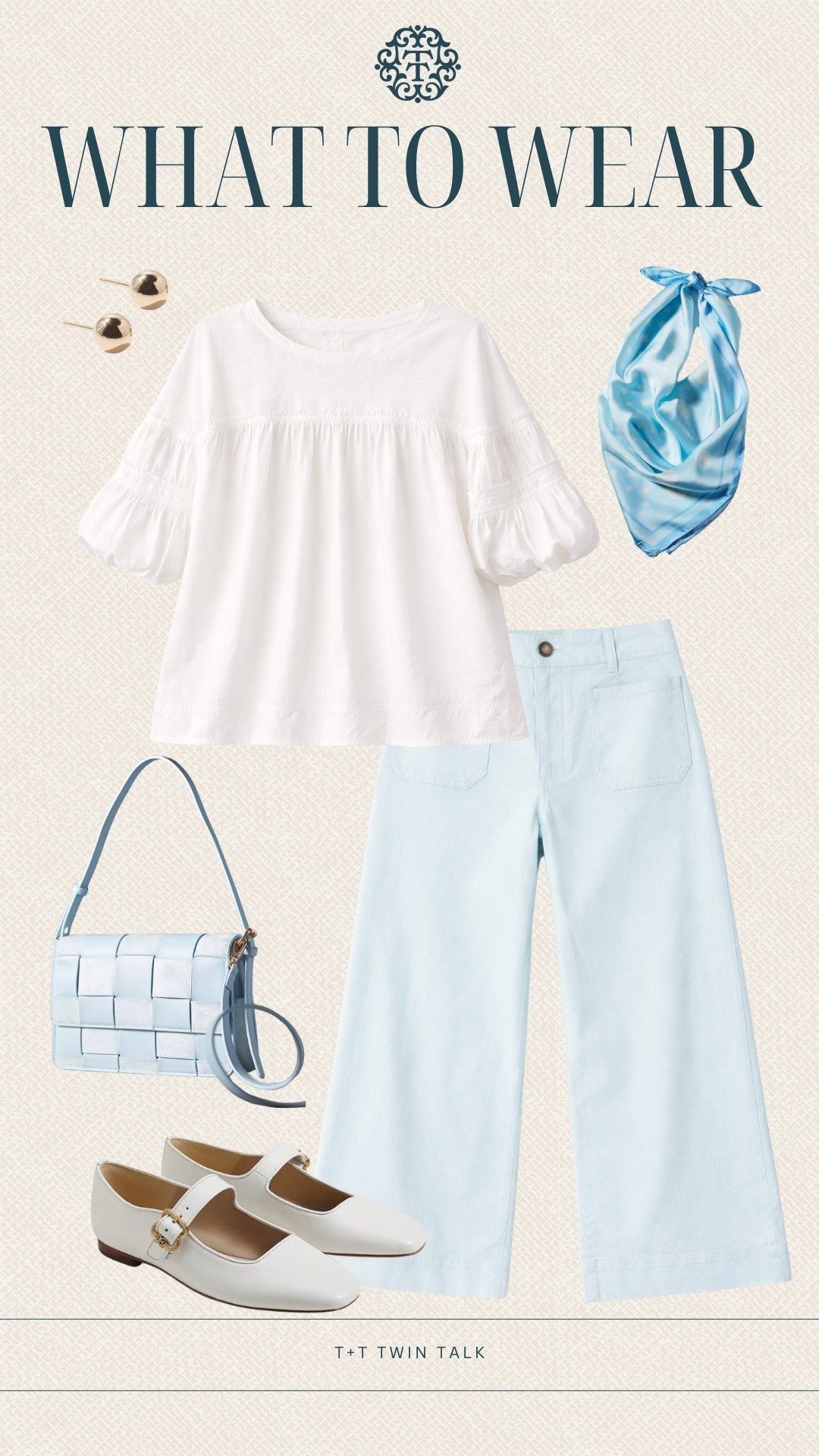 T+T, what to wear! We are loving this white top paired with blue pants for a fresh look. Adding the scarf for a pop of color, making it perfect for running errands or lunch with friends!

#LTKMidsize #LTKOver40 #LTKSeasonal