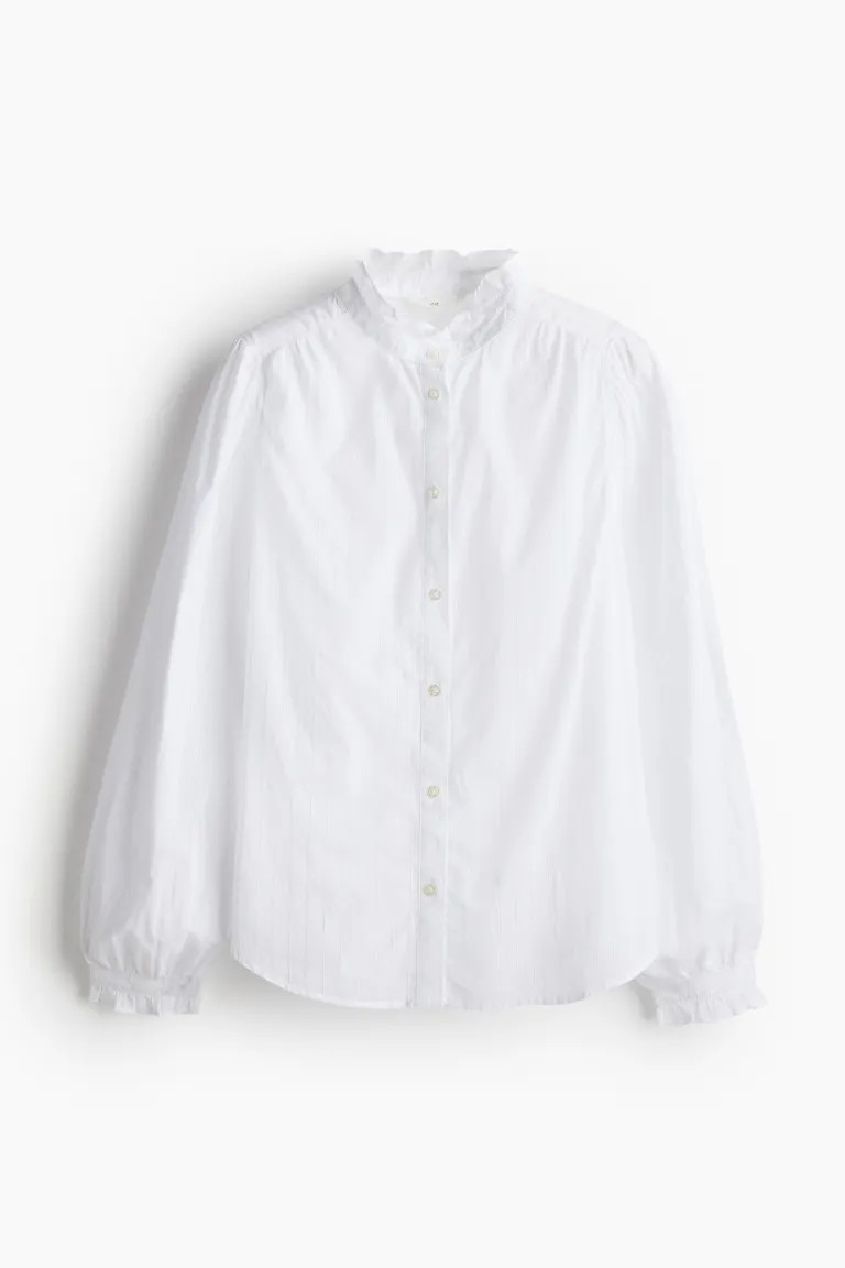 Ruffle-trimmed Blouse | H&M (US + CA)
