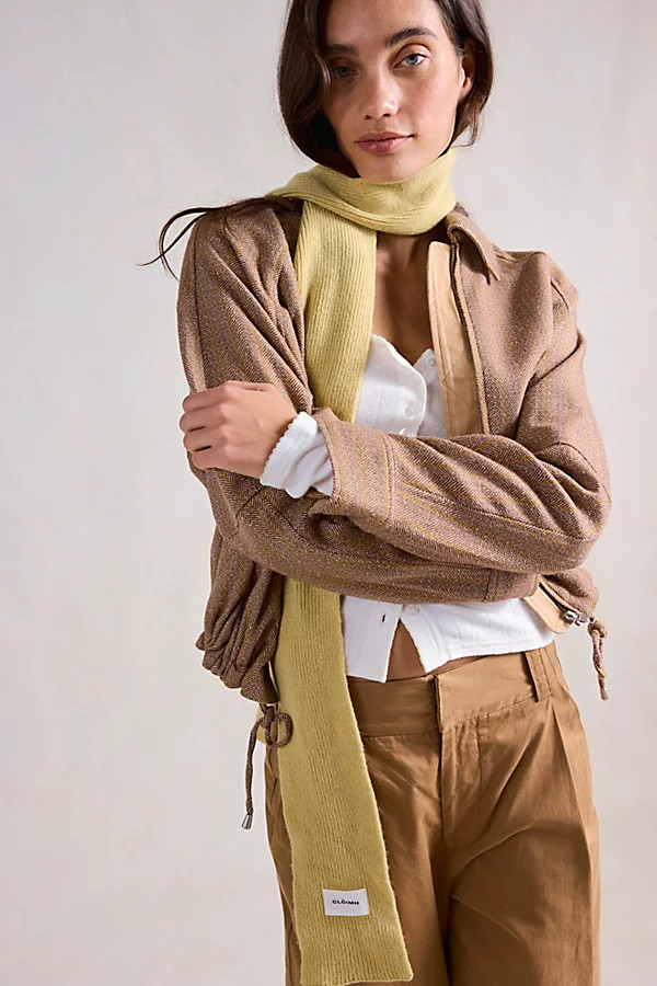 CLÒIMH Mini Soft Wool Scarf at Free People in Soft Yellow | Free People (UK)