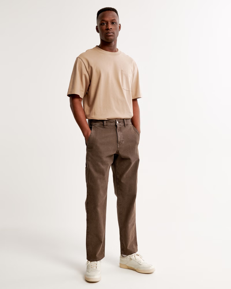 Men's Loose Ripstop Workwear Pant | Men's Bottoms | Abercrombie.com | Abercrombie & Fitch (US)