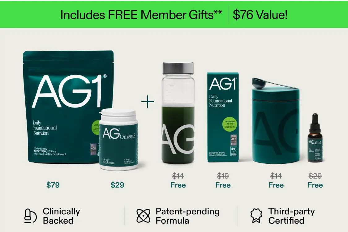 Shop Full Foundation Stack | AG1® | AG1