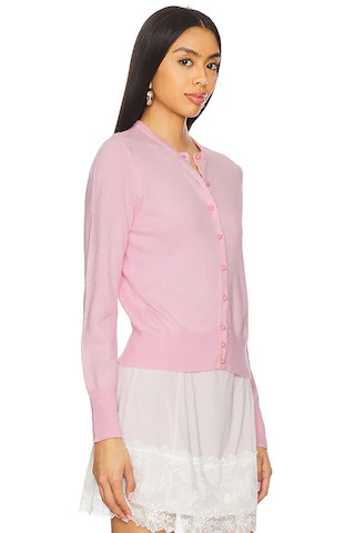 Emelie Cropped Cardigan in Ballet Slipper | Revolve Clothing (Global)