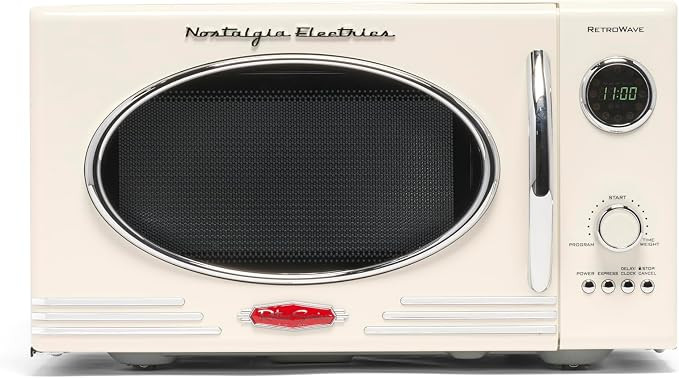 Nostalgia Retro Countertop Microwave Oven - Large 800-Watt - 0.9 cu ft - 12 Pre-Programmed Cookin... | Amazon (US)