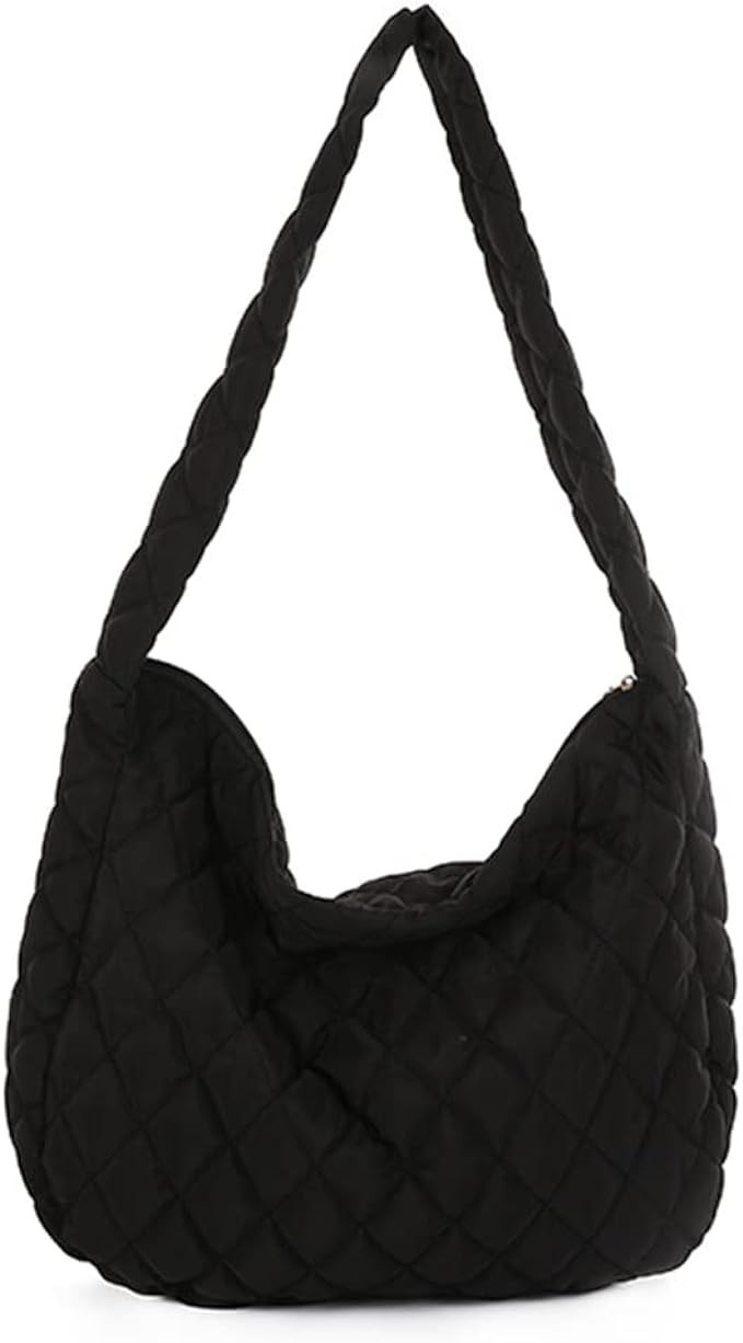 YFGBCX Quilted Tote Bags for Women Lightweight Quilted Padding Shoulder Bag Down Cotton Padded La... | Amazon (US)