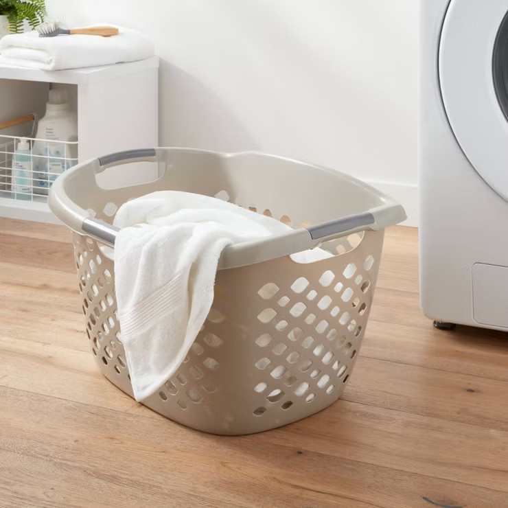 1.8bu Hip Hugger Laundry Basket Gray - Brightroom™ | Target