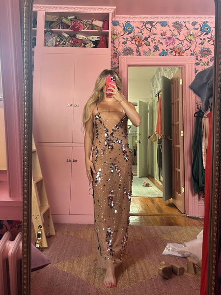Nasty Gal Eras Tour Try-on - Sheer Mixed Sequin Embellished Maxi Dress - wearing size 4

#LTKParties #LTKStyleTip #LTKFestival