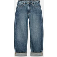 Zara - Zw Collection Mid-Rise Cuffed Balloon Jeans - Blue - 27 (Ca 4) - Woman | Zara Canada