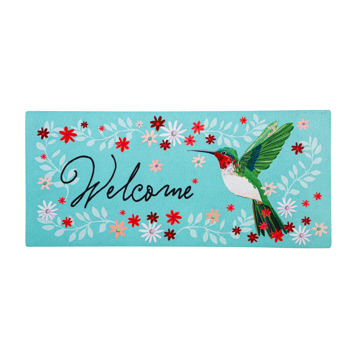 Hummingbird Welcome Sassafras Switch Mat | My Evergreen