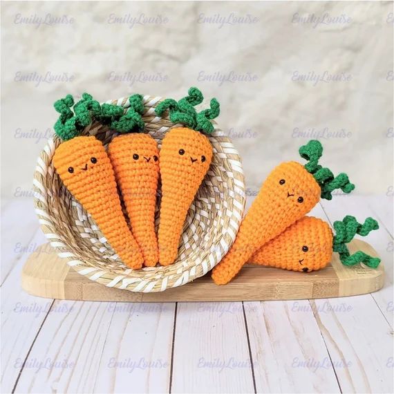 Easter Baby Carrot Crochet Rattle Baby Rattle Gift for Baby | Etsy | Etsy (US)