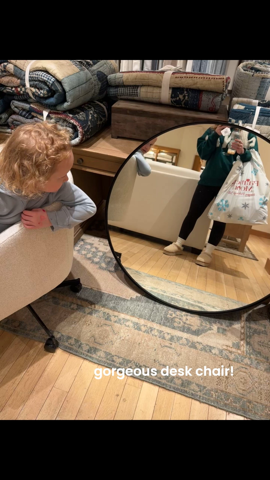 Love this desk chair we found Christmas shopping at the mall!! 

Pottery barn, potterybarn, office decor, interiors, cream chair, linen chair, boucle chair, desk, 

#LTKGiftGuide #LTKdayinmylife #LTKHoliday