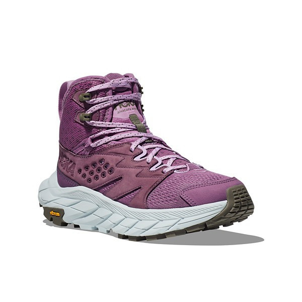 Women's HOKA Anacapa Breeze Mid Hiking Boots Outdoor 7.5 Amethyst/Illusion | Scheels