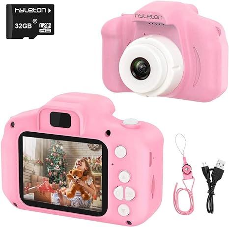 hyleton Kids Camera, Christmas Birthday Gifts for Boys Girls Age 3-9, HD Video Cameras for Toddle... | Amazon (US)