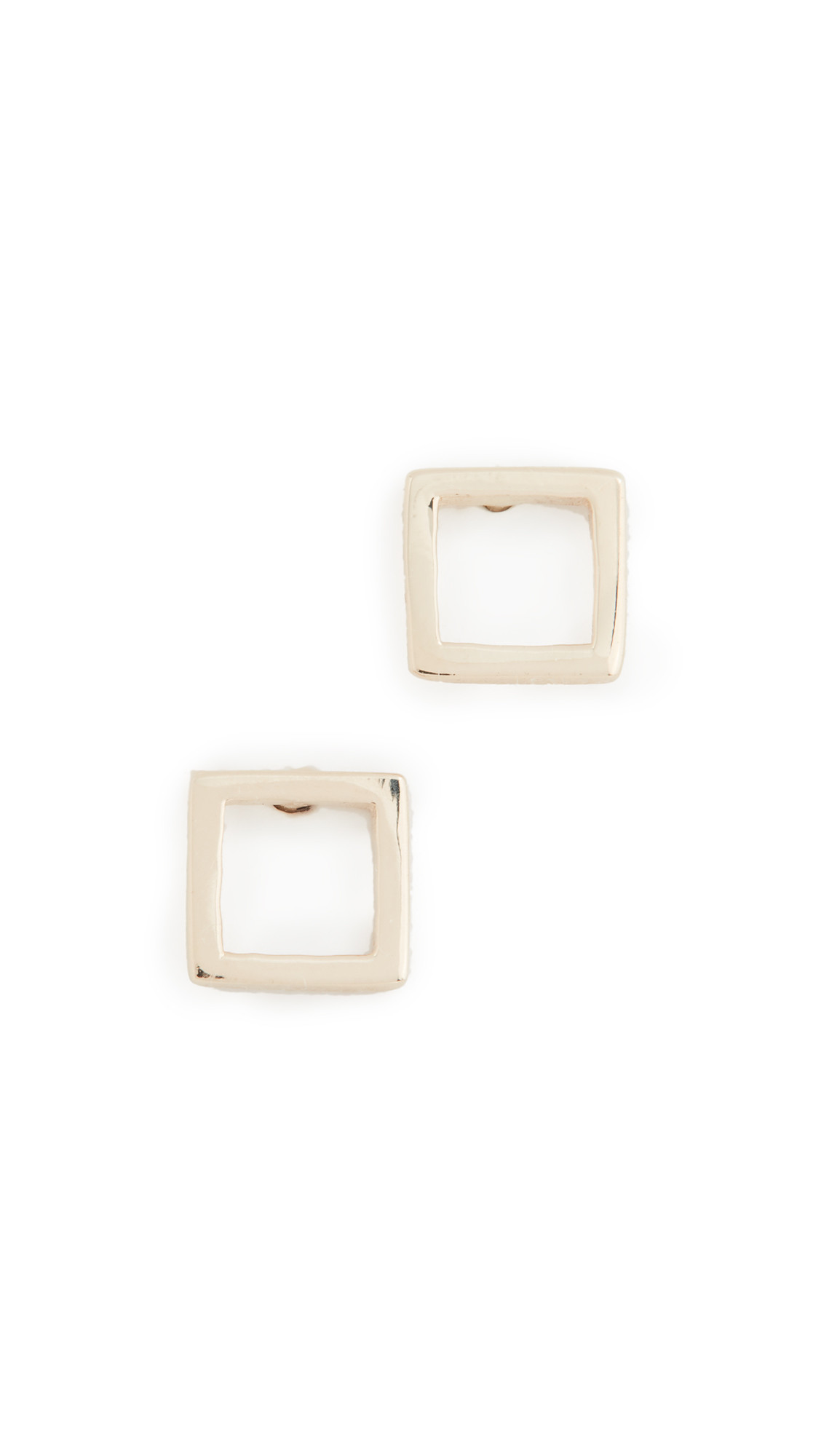 14k Gold Mini Square Studs | Shopbop