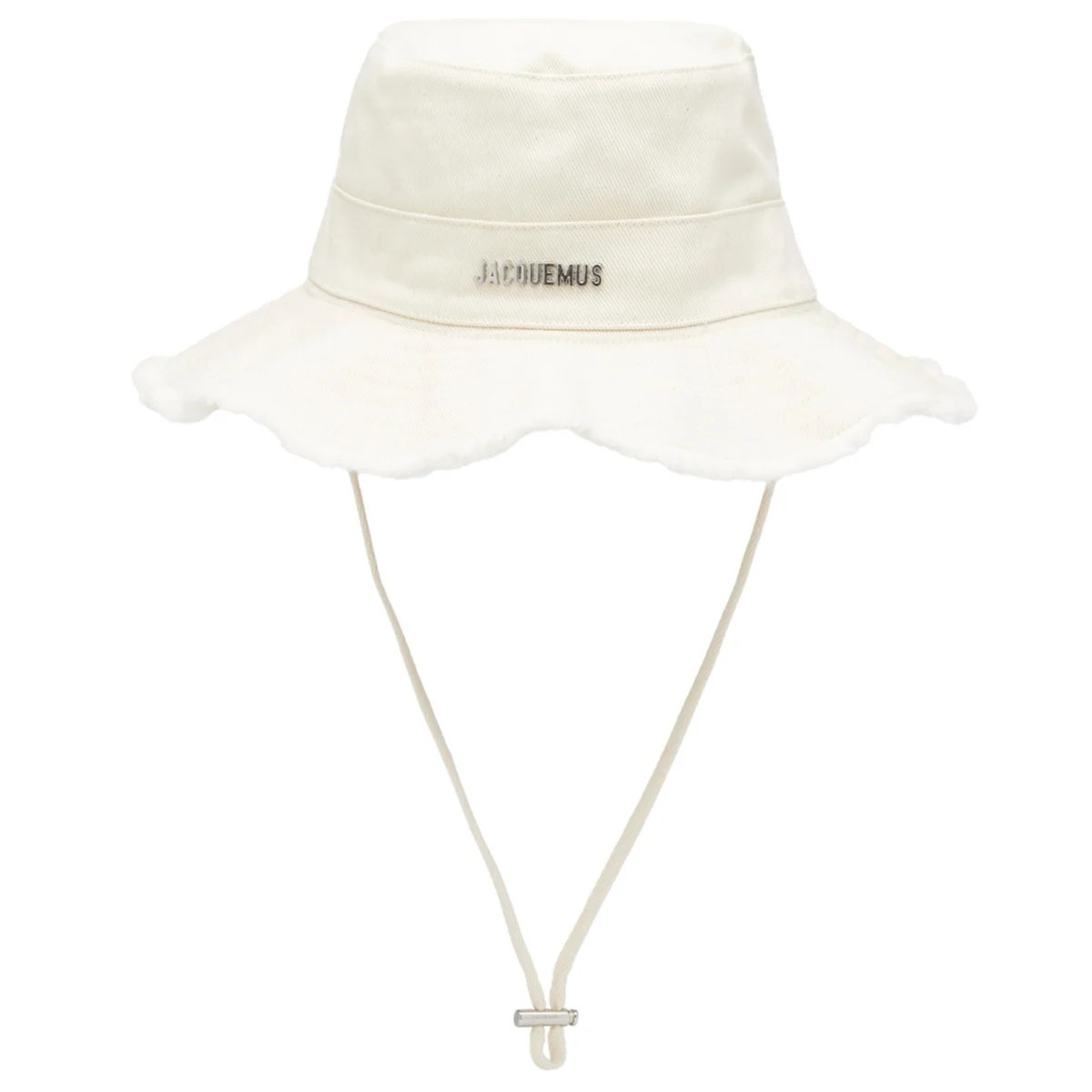 Jacquemus Men's Le Bob Artichaut Bucket Hat in Off-White, Size Large | END. Clothing