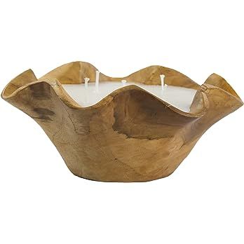 A&B Home Dough Bowl Candle - Wooden Bowl Soy Wax Candle, Home Tabletop Decor, Living Room Entrywa... | Amazon (US)