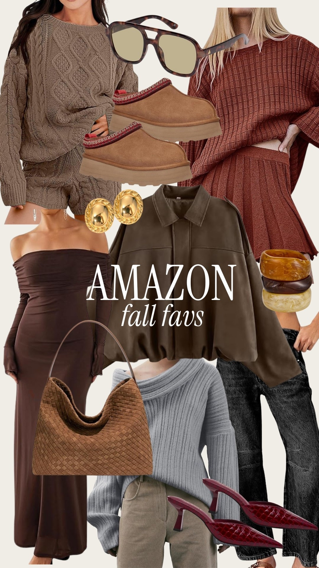 Amazon fall favs!! Chic matching sets, my go to date night outfits like this off shoulder maxi dress and off shoulder sweater and on trend accessories they look designer for way less

#LTKSeasonal #LTKStyleTip