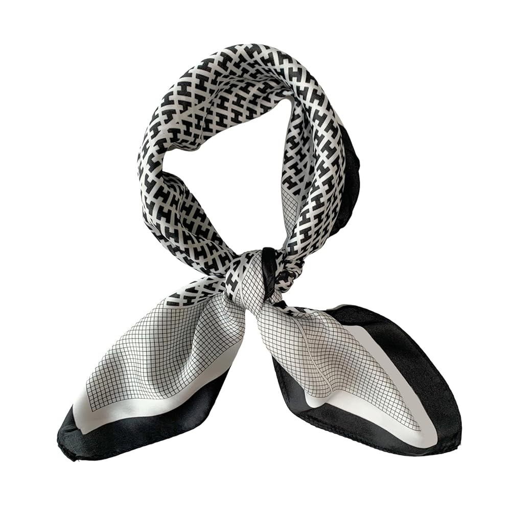 Silk Scarf for Women 27“x 27” Square Real Silk Feeling Hair Headscarf Neckerchief Breathable ... | Amazon (US)