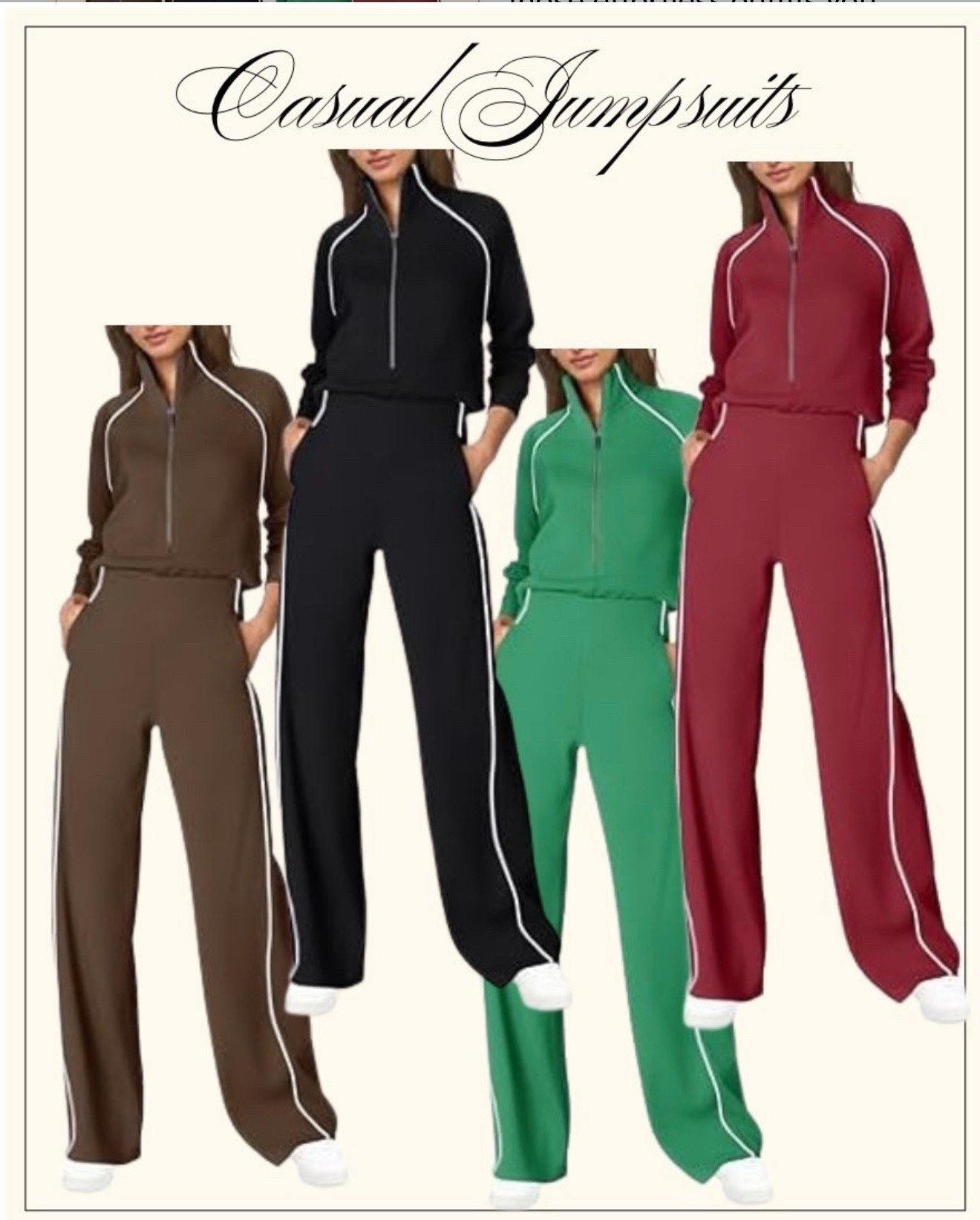 :
At 60, I’m choosing comfort AND style 💕

This jumpsuit is one of my favorite easy outfits — just throw it on and go.

✔ Wearing size Medium (5’4, 140 lbs)
✔ Super comfortable + flattering
✔ Under $60 on Amazon 👏

I grabbed more than one color because it’s THAT good.

👉  don’t wait, these go fast!


#LTKActive #LTKOver40 #LTKMidsize