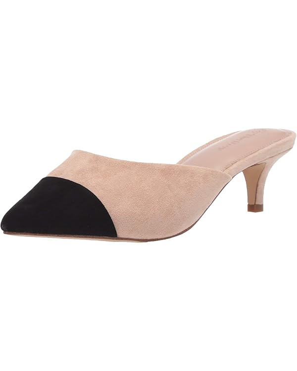 The Drop Women's Paulina Pointed-Toe Two-Tone Mule | Amazon (US)