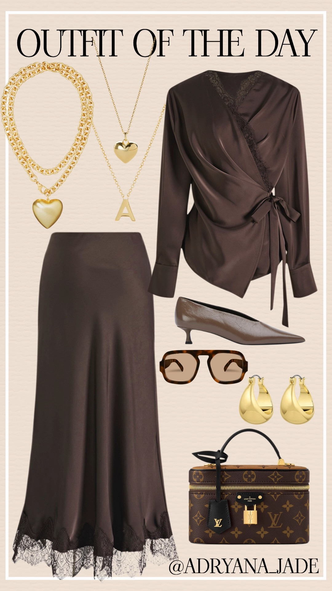 An easy outfit formula when I want to look instantly elevated? Monochromatic dressing. 🤎 It’s simple, chic, and always works.

The secret is mixing textures and keeping everything in the same color family so the look feels rich and intentional. Satin, leather, lace, gold accessories… it all layers together beautifully without feeling overdone.

This chocolate brown moment might be one of my favorites yet. 

👉 Save this for the next time you want an easy formula that looks polished every single time.

Everything is linked in LTK 💛 Like and follow for more styling tips!

#StyleOver50 #FashionOver50  #Over50Style #over50fashion #over50andfabulous @Chicwish