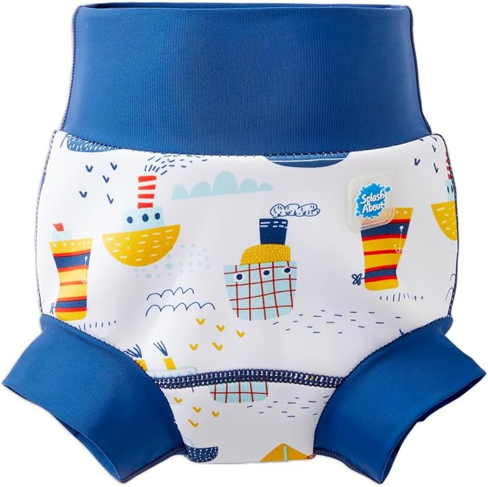 Splash About Happy Nappy Reusable Swim Diaper, Tug Boats, 3-4 Years | Amazon (US)