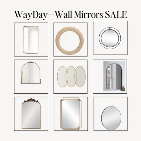 Wall mirrors on SALE!