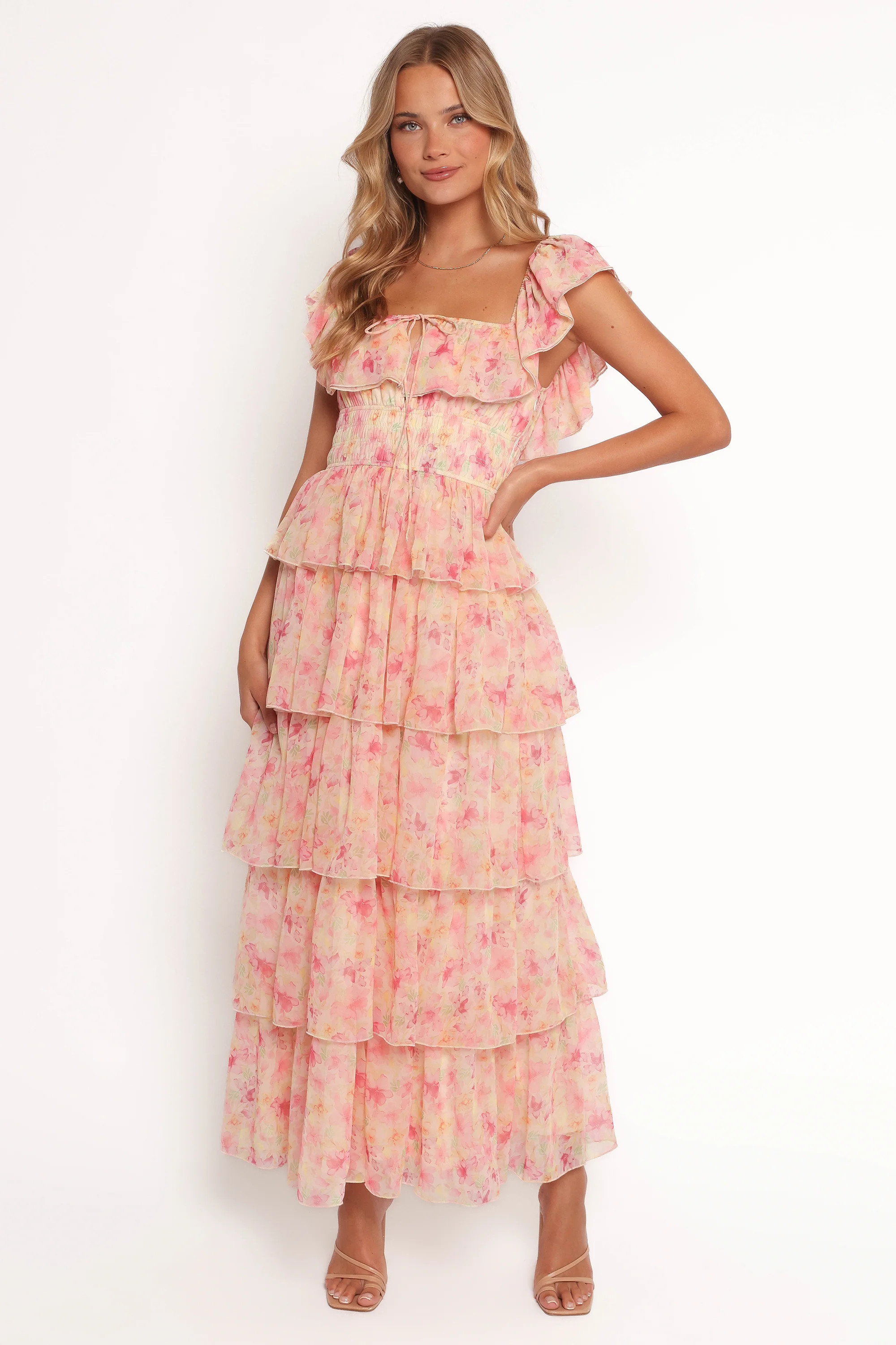 Belle Maxi Dress - Pink Floral | Petal & Pup (US)