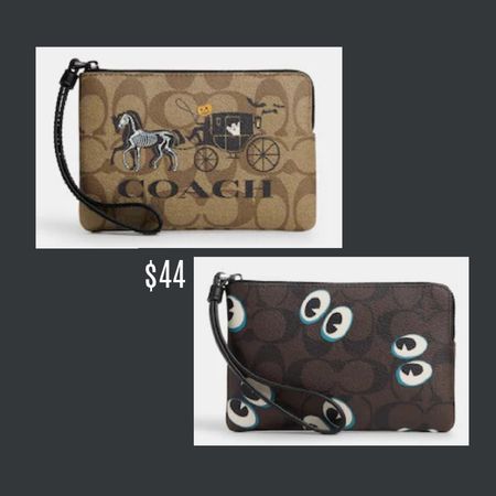 Coach Outlet Halloween collection 2023 part 5 of 7 // Halloween wallet wristlet card holder spooky season gothic corner zip wristlet spooky eyes spooky carriage skeleton ghost pumpkin horse 

#LTKSeasonal #LTKHalloween #LTKitbag