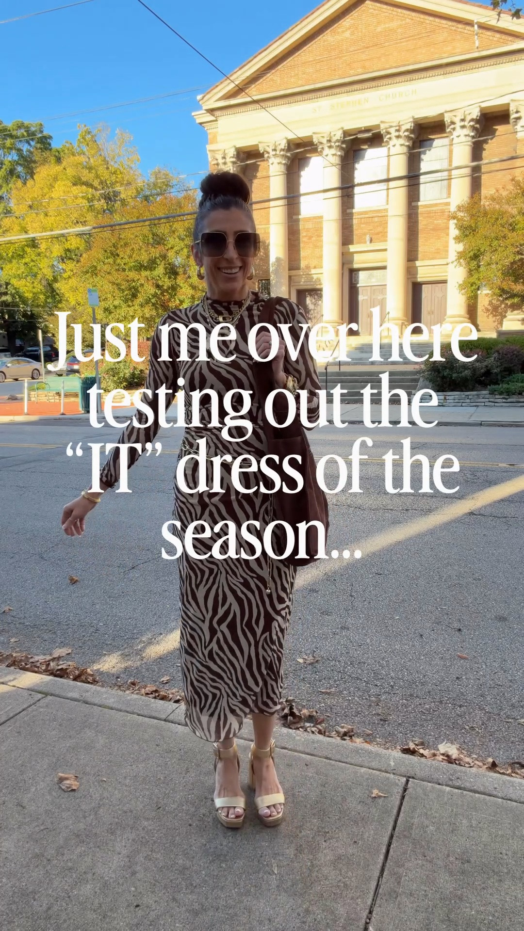 The IT dress this season…snagged it to wear for a charity event, but have worn it many times since!  Chic & comfortable, and can be styled SO many ways…casual, dressy, western…just to name a few.

#dressoftheseason #zebradress #zebraprint #viralforareason