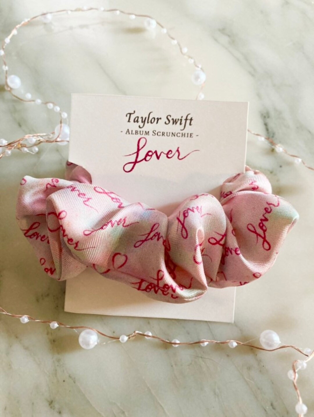 Lover Inspired Album Scrunchie | 100% SILK | Etsy (US)