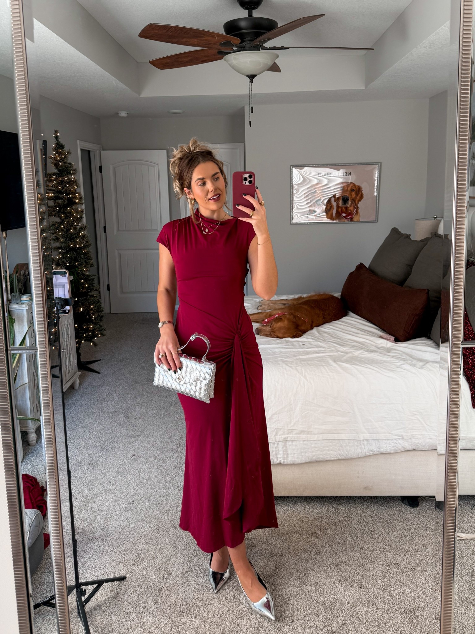 amazon holiday dress ! im in a small :) shoes are from last year but i found similar 💌✨♥️

#LTKootd #LTKHoliday #LTKSeasonal