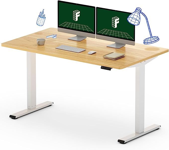 FLEXISPOT EN1 Electric Height Adjustable Desk 55 x 28 Inches Whole-Piece, Ergonomic Memory Contro... | Amazon (US)