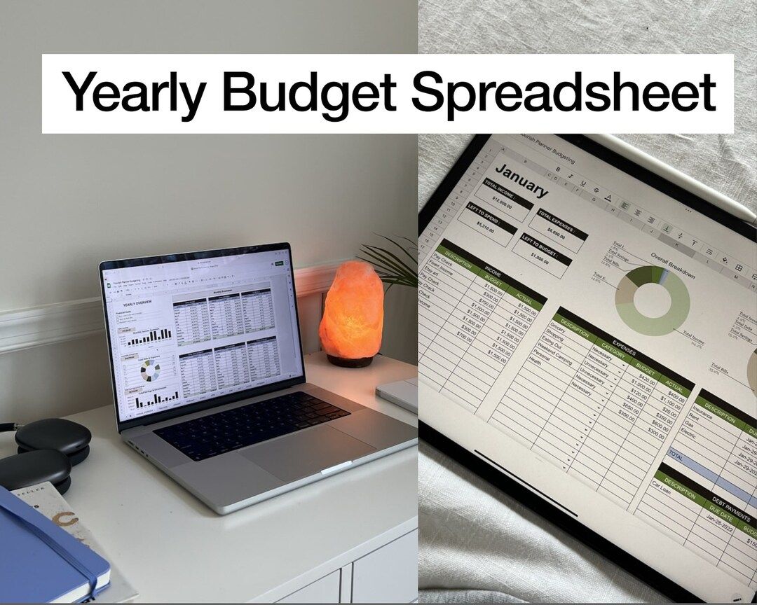 Budgeting Google Spreadsheet by Flourish Planner | Yearly and Monthly Budgeting | Etsy (US)