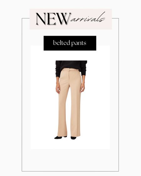 Belted pants 