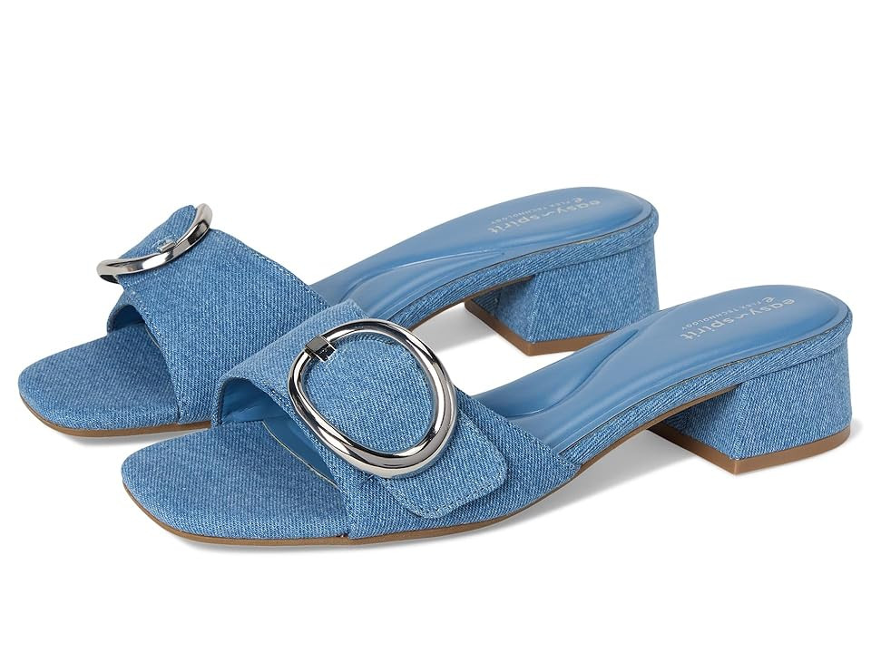 Easy Spirit Roxana Women's Wedge Shoes Blue Denim : 8.5 M (B) | Zappos
