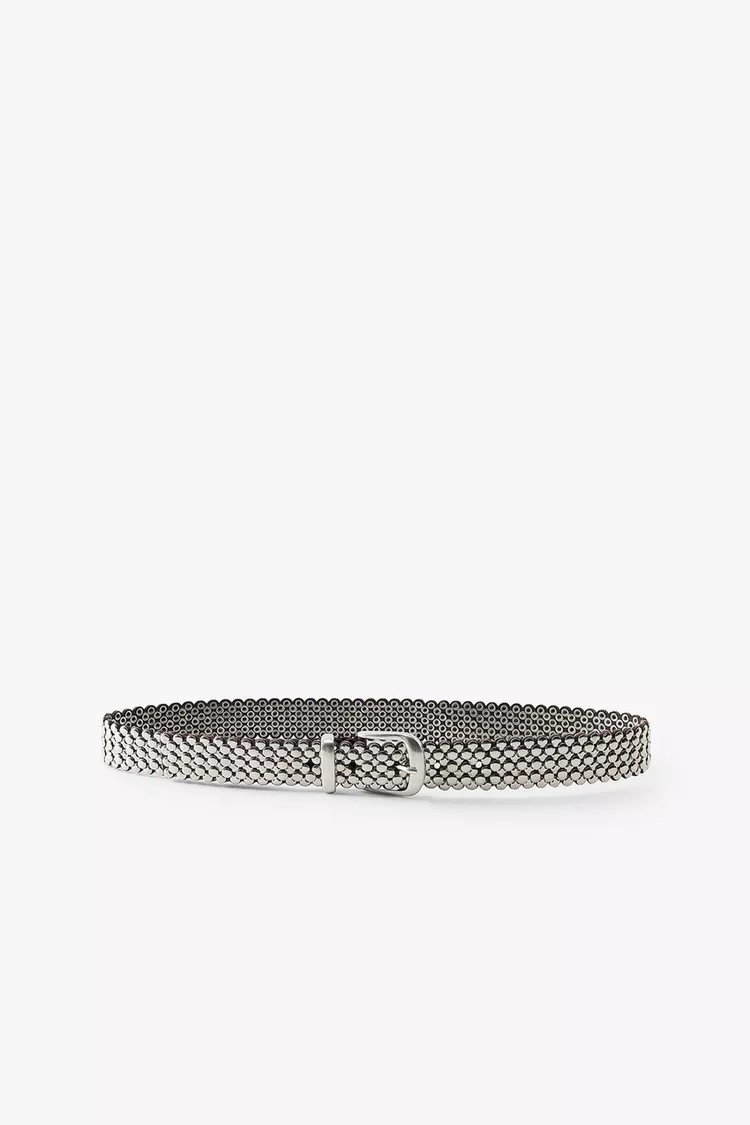 MULTI-STUD LEATHER BELT | Zara US