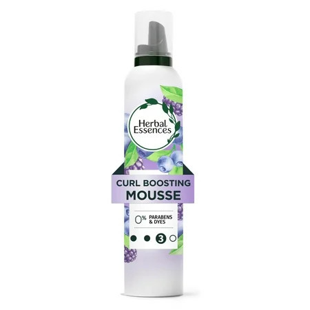 Herbal Essences Curl Boosting Mousse, All Day Hold, Frizz Control, 6.8 fl oz | Walmart (US)