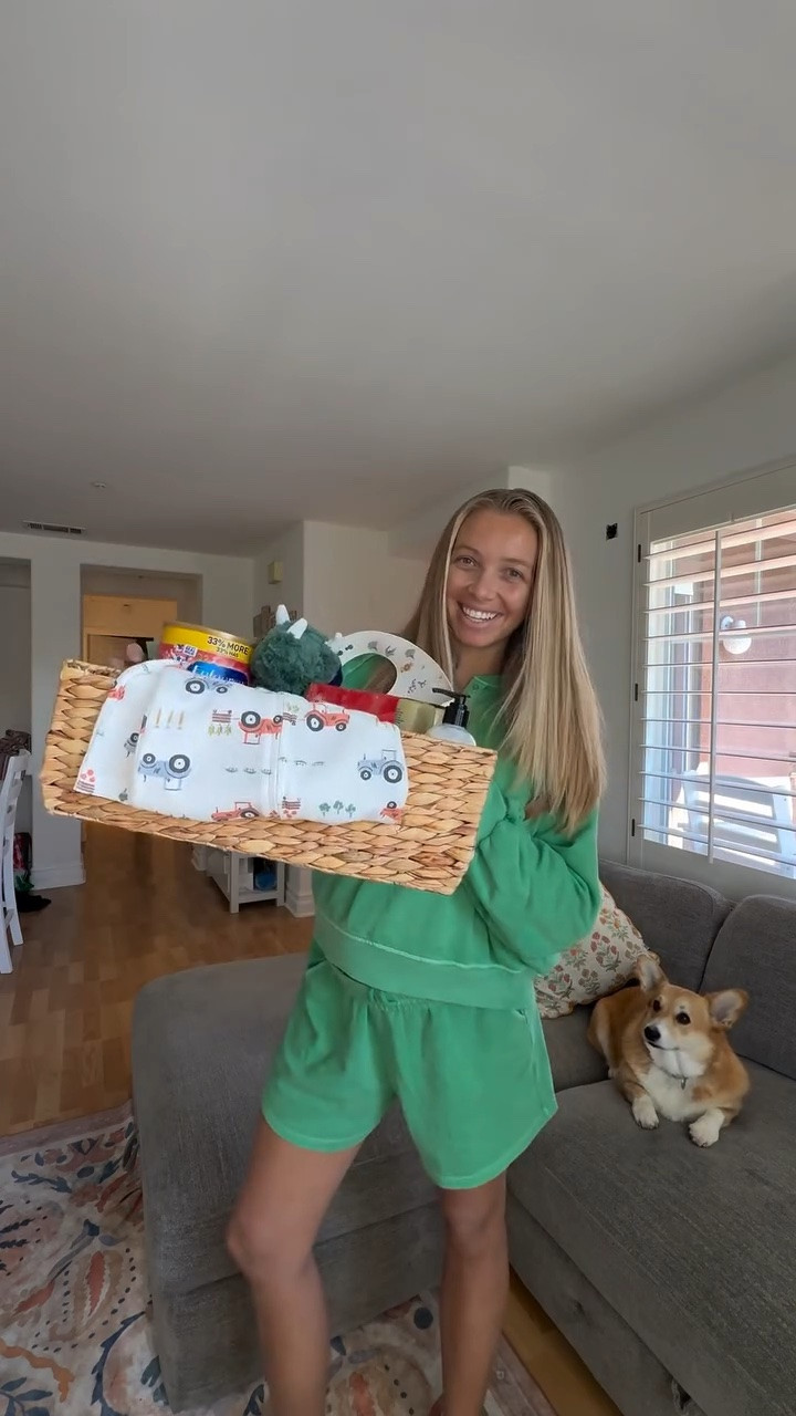 #ad I’m so excited to give this baby shower basket to my sister! Most gifts are tailored towards newborns but I wanted to put something together that will help her around the 1 year mark. Enfagrow for toddlers is the perfect way to support brain building by adding extra nutrients into their diet - helping promote their overall growth🩵 @enfamil linked in my LTK🫶🏻 *Enfagrow is not a sole source of nutrition but a compliment to a balanced diet (designed for toddlers 1+ years old)*
@shop.ltk @target #LTK #targetpartner #enfamil #enfagrow  liketkit