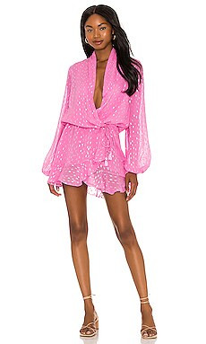 ROCOCO SAND X REVOLVE Lurex Dress in Fuchsia from Revolve.com | Revolve Clothing (Global)