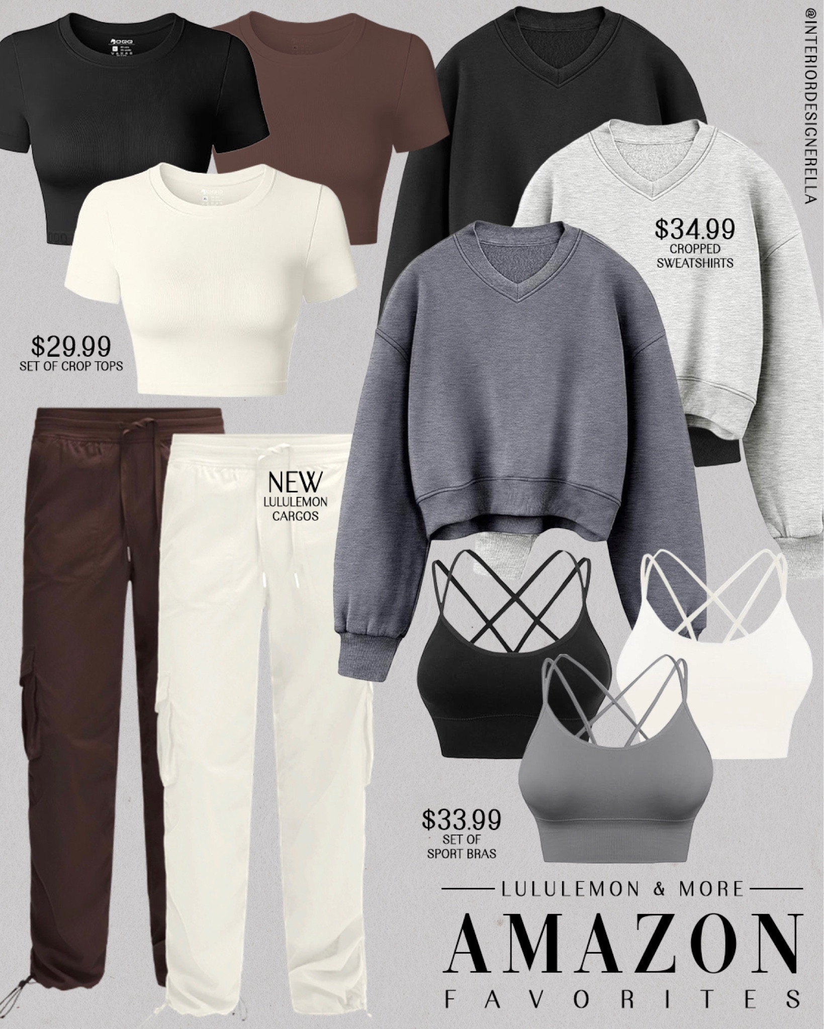 LULULEMON + Amazon finds!✨ $33.99 Amazon sport bras set + $34.99 Amazon cropped sweatshirts!✨ Share this post with a friend!!🤗 Click on the “Shop OOTD Collages” collections on my LTK to shop!🤗 Have an amazing day!! Xo!! 

#LTKfitness #LTKfindsunder100 #LTKfindsunder50