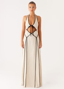Sonnet Maxi Dress - Oatmeal | Peppermayo (Global)