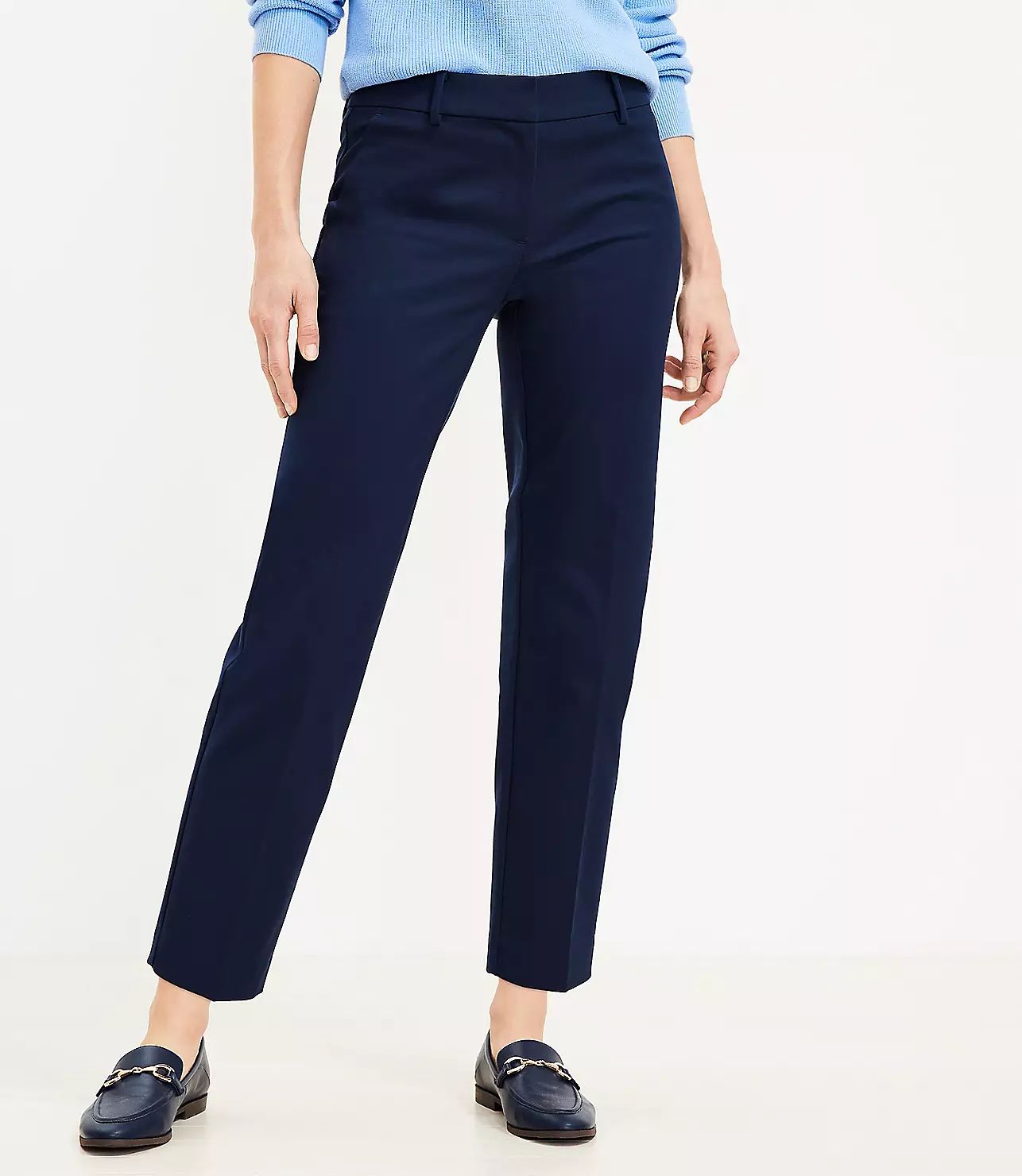 Riviera Slim Pants in Doubleweave | LOFT