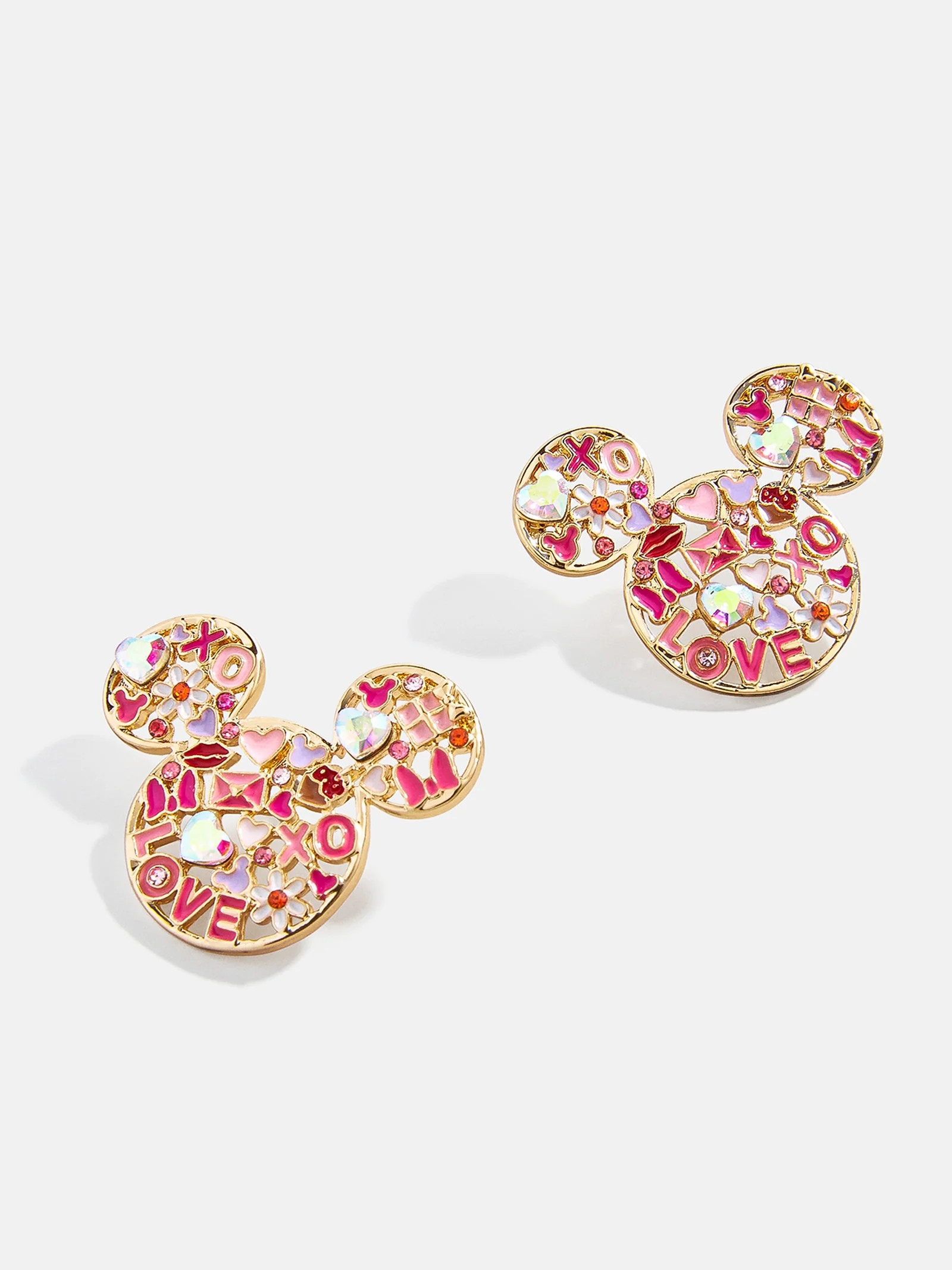 Disney Mickey Mouse Valentine's Day Earrings - Pink | BaubleBar (US)