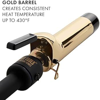 Hot Tools Pro Signature 24K Gold Curling Iron/Wand | Long-Lasting, Defined Curls, (1-1/2 in) | Amazon (US)
